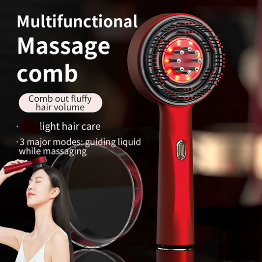Electric Vibration Massage Comb Massage Scalp Brush Applicator Inject Essential Oils Scalp Care & Hair Care